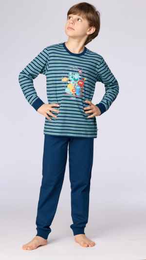 Comfortabele blauw gestreepte Woody pyjama Space Buddies met Glow in the Dark effect voor jongens en meisjes. Twijfel je over de maat? Wij geven je graag persoonlijk advies in de winkel.